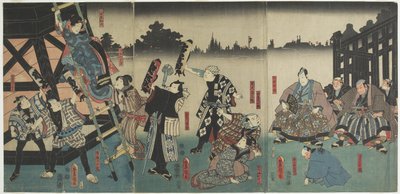 (Scene of the Kabuki Play Based on the Yaoya Oshichi Story) by Utagawa Kunisada